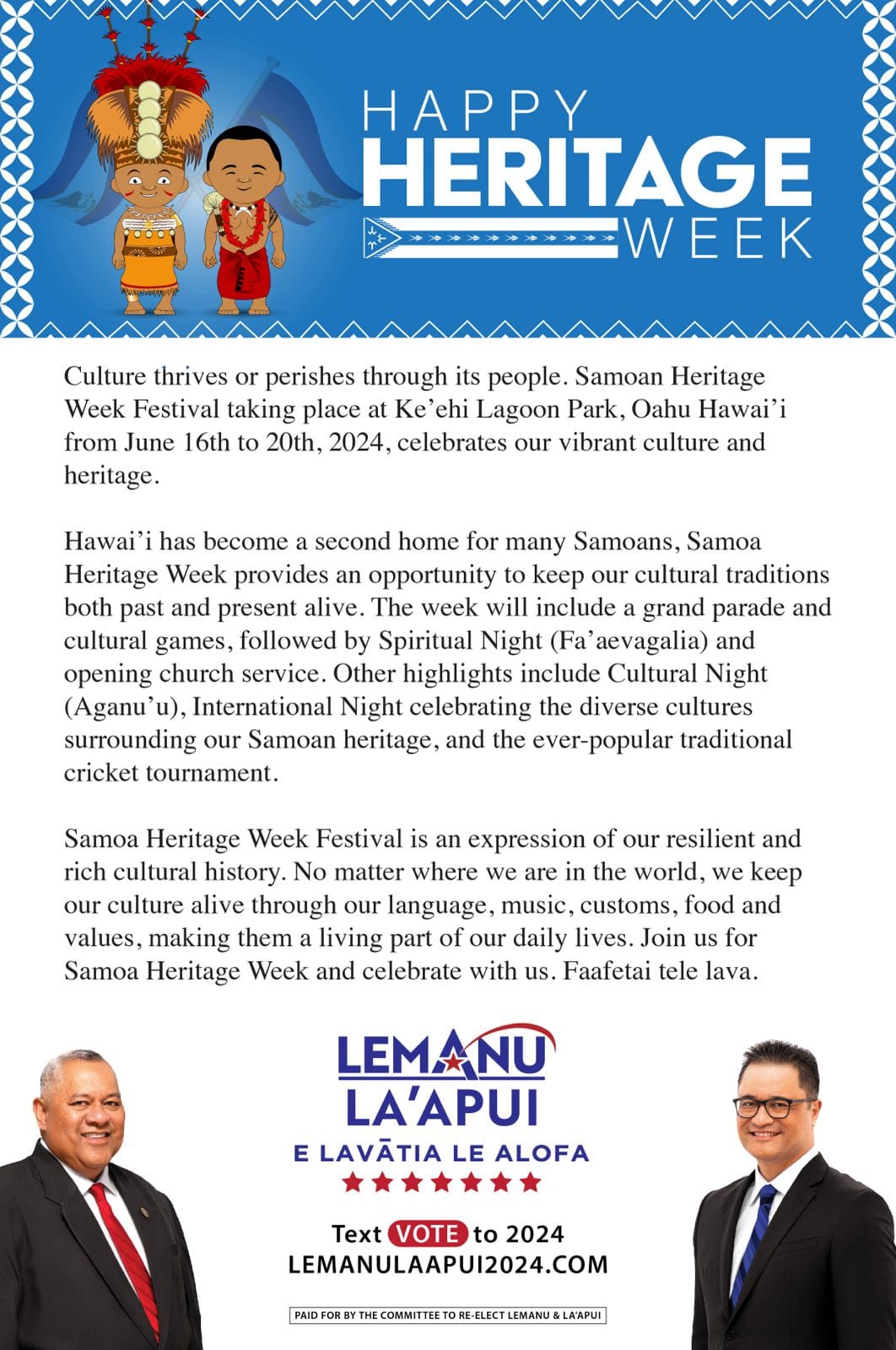 Samoan Heritage Week