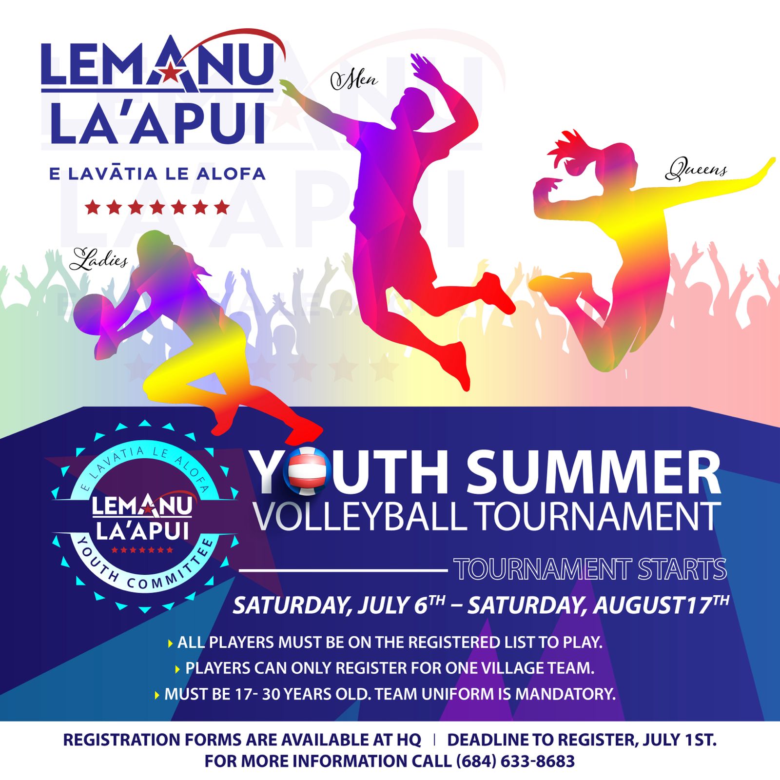 YOUTH SUMMER VOLLEYBALL TOURNAMENT