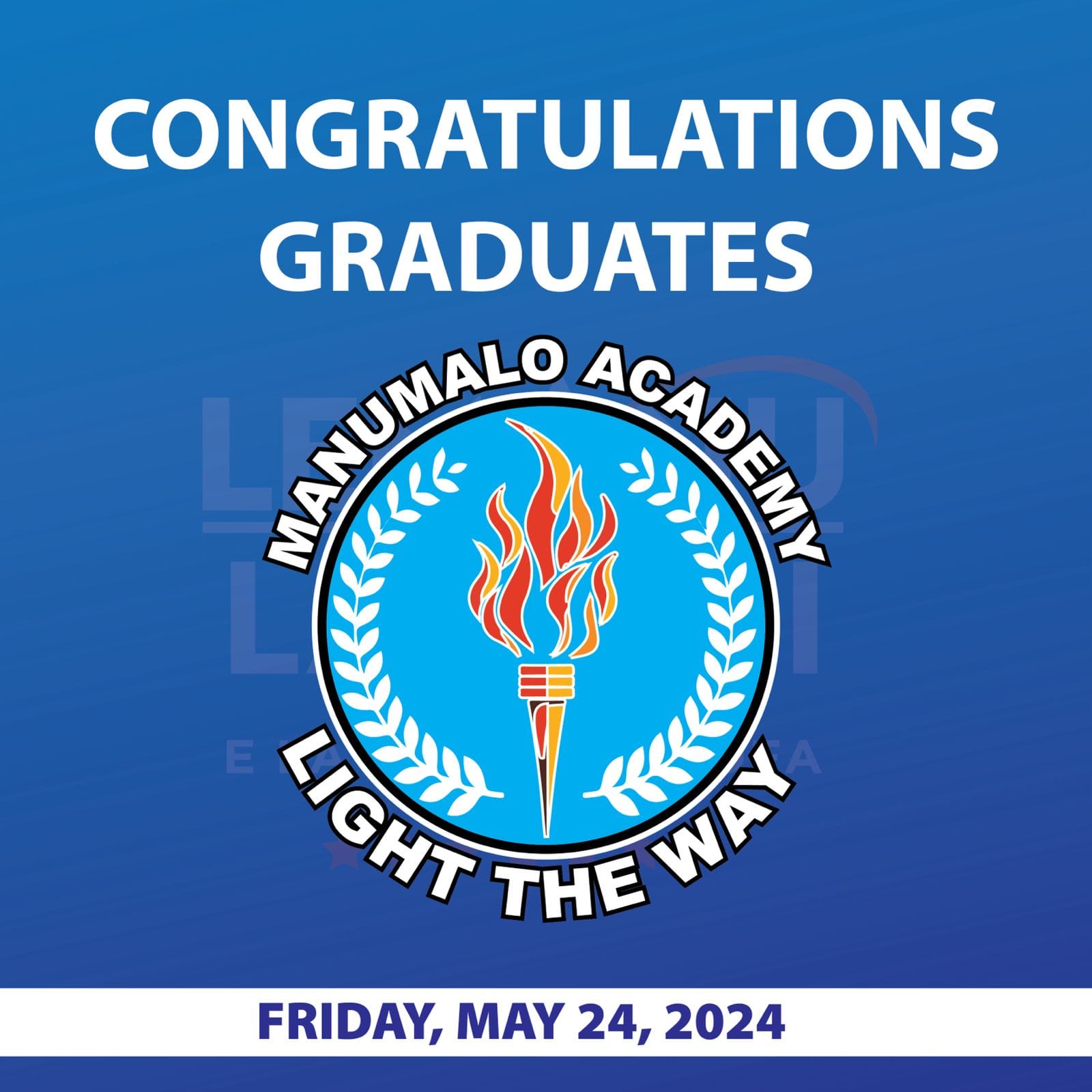 Manumalo Academy Graduation