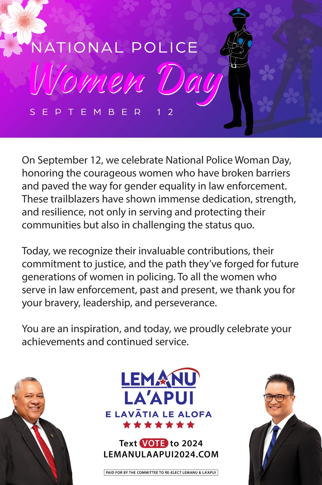 National Police Woman's Day