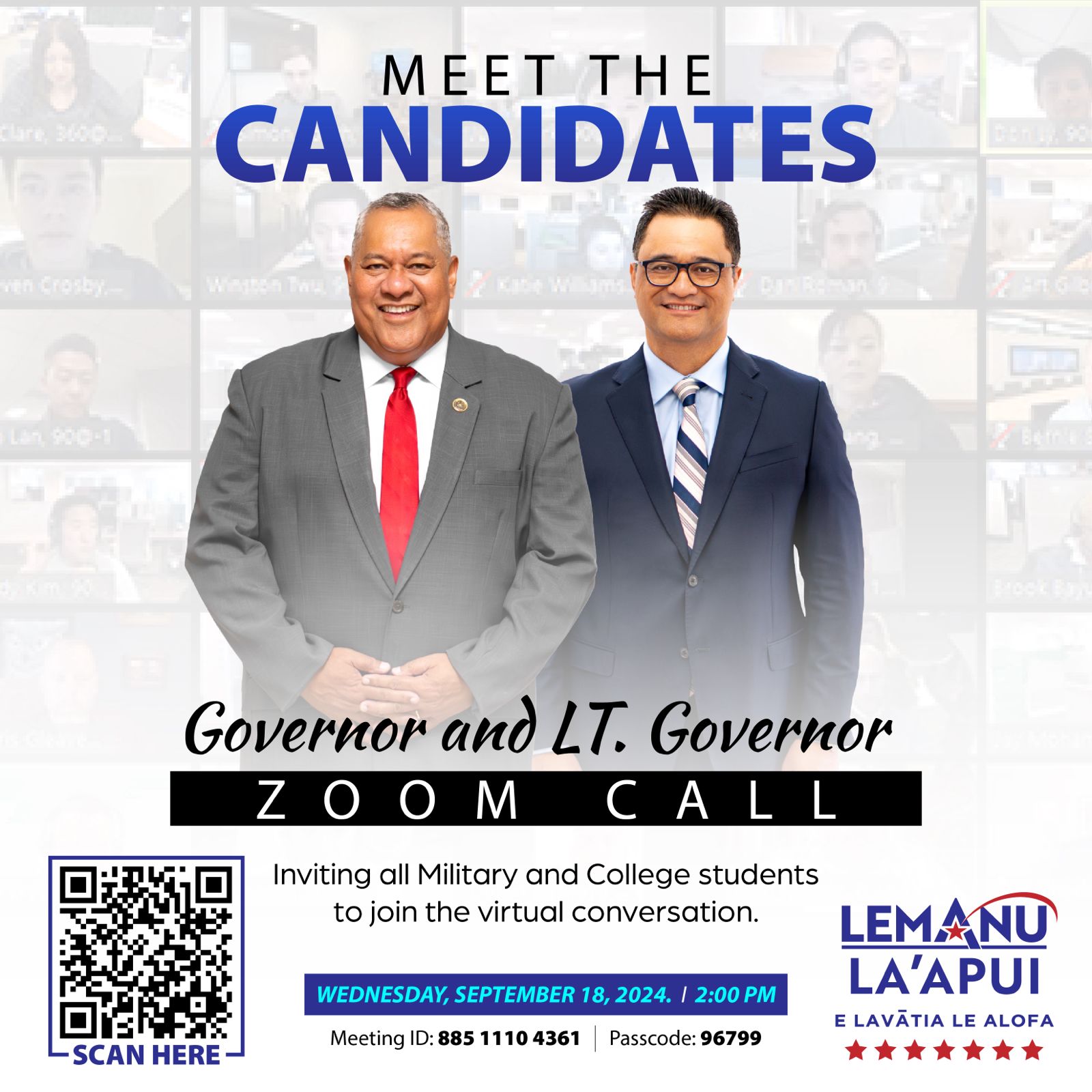 Meet the Candidates - Zoom Call