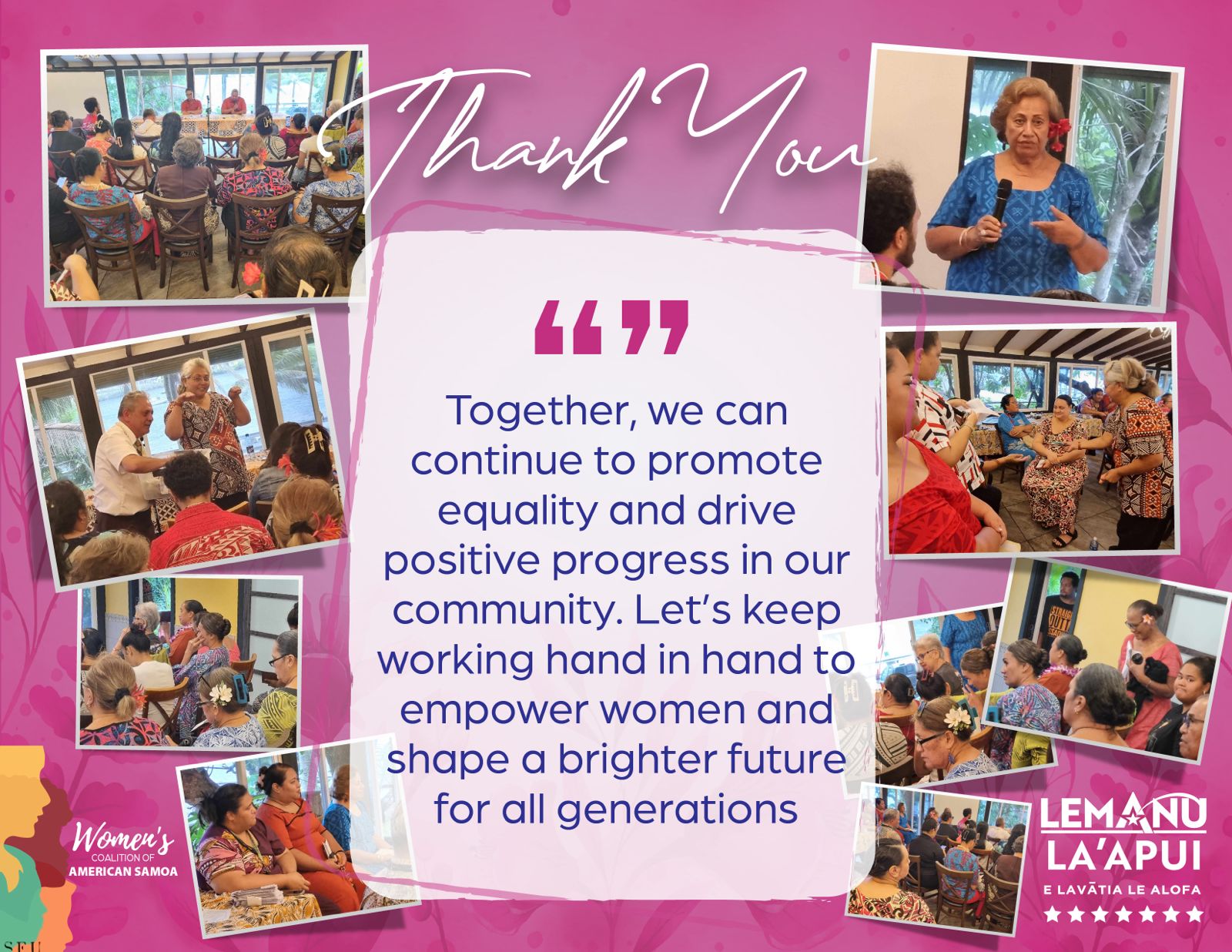 Thank You Woman's Coalition