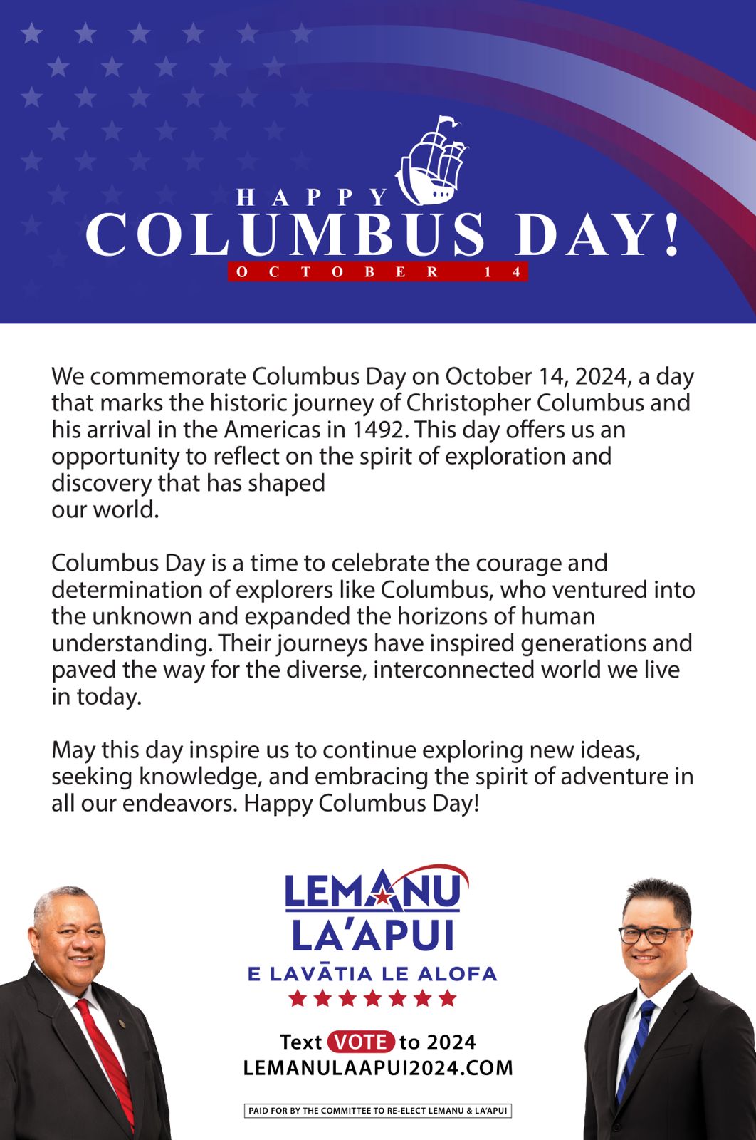 Happy Christopher Columbus Day!